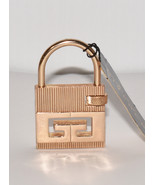 Vintage Givenchy Bijoux Paris Gold Logo Padlock 2" Pendant/Charm Accessory NOS - $149.00