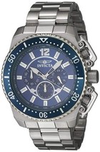 Invicta 21953 Men&#39;s &#39;Pro Diver&#39; Silver-Toned Chronograph Watch - £63.26 GBP