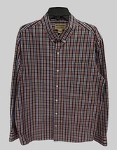 Duluth Trading Long Sleeve Shirt Plaid Button Up Relaxed Fit Wrinkle Fighter L - £19.41 GBP