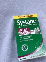 Systane ULTRA High Performance Lubricant Eye Drops Twin 2x 10ml 6/27 COM... - $14.99