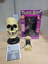 Vintage Talking Thru Boris Voice Synthesizer Interactive Halloween Skull... - $35.33