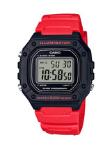 Casio Men&#39;s Orange Digital Watch W218H-4B Water Resistant 100M - $1,002.28 MXN