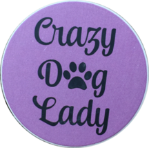 Crazy Dog Lady Paw Print Auto Car Coaster Absorbent Stone - £3.98 GBP