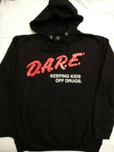 Dare D.A.R.E. Keeping Kids Off Drugs Licensed Pullover Hoodie Sweatshirt Jacket - £28.73 GBP