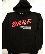 Dare D.A.R.E. Keeping Kids Off Drugs Licensed Pullover Hoodie Sweatshirt... - $33.95