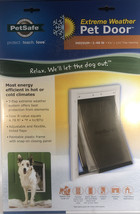 PetSafe Extreme Weather Pet Door W/ Triple Flap Medium Sz 1-40lb Dog 8 1... - £77.88 GBP