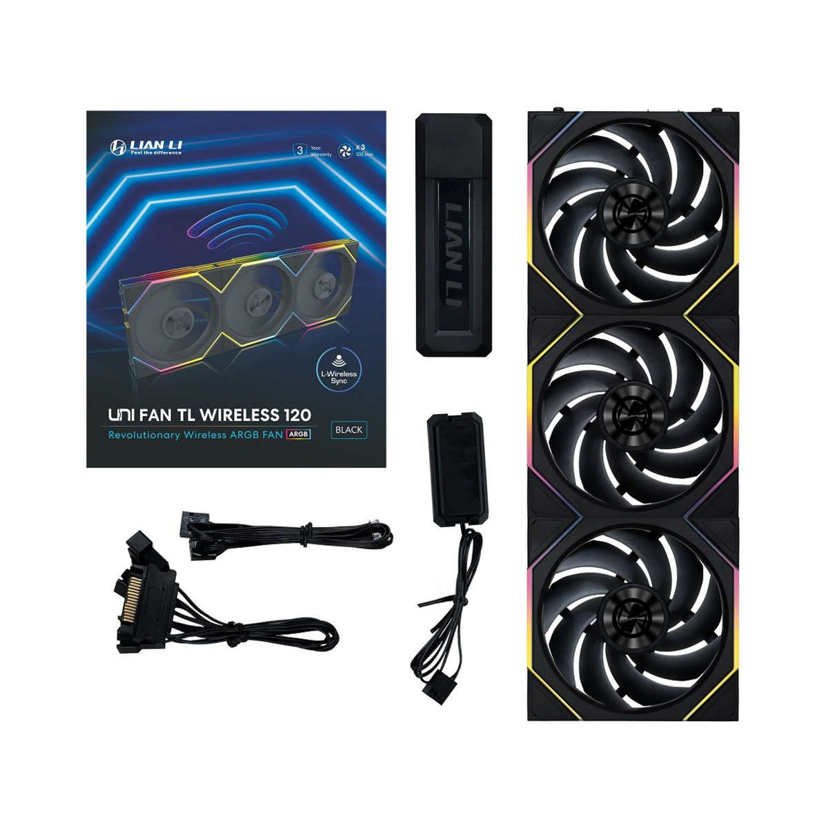 Lian Li UNI Fan TL 120 Wireless - Seamless Wireless Control Fan with Dai... - $177.91
