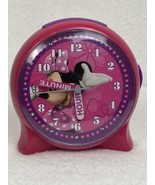 DISNEY MINNIE MOUSE PINK CLOCK CLASSIC - $4.90