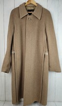 Vintage Teller Of Austria Wool? Coat Beige Caramel 40 Chest Medium Long Heavy - £46.24 GBP