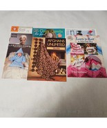 Knitting Leaflet Lot of 7 Afghans Pet Projects Sweaters Cowls Learn to K... - $17.98