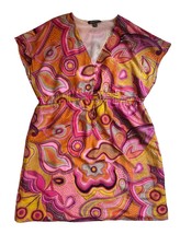 Tommy Bahama Pink Paisley Swirl Dress XL Retro Resortwear Swim Cover Wom... - $653.75 MXN