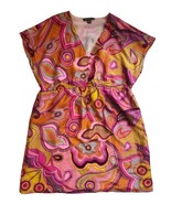 Tommy Bahama Pink Paisley Swirl Dress XL Retro Resortwear Swim Cover Wom... - $653.75 MXN