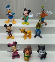Disney Mickey Mouse figures Minnie Pluto Donald Duck Goofy Figaro Gidget lot - £10.24 GBP