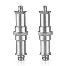 Neewer 2 Pieces Standard 1/4 to 3/8 inch Metal Male Convertor Threaded S... - £19.65 GBP