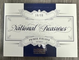 2012 Panini National Treasures Star Jumbo Materials /99 Prince Fielder #19 - $19.95