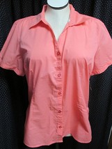 &quot;CORAL, V-NECK, COLLARED BLOUSE&quot;&quot; - NWT - XL - SPRING &amp; SUMMER - $8.89