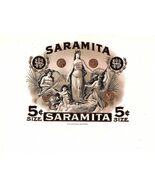Saramita 5c Celestial Queen Vintage Historic Antique Embossed Cigar Box ... - €10,22 EUR