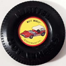 Vintage 1970 Mattel Hot Wheels Redline Mutt Mobile Collector Plastic Badge Butto - $17.25