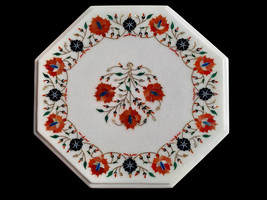 15&quot;x15&quot; Marble &amp; Semi Precious Inlay Stones Shape: Octagon Table Top - $450.00