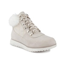 Karen Scott Wmn Faux Fur Cuff Hiker Ankle Booties Wanona Size US 9M Winter White - £20.97 GBP