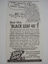 1941 Ad Black Leaf 40 Insect Spray, Louisville, Kentucky - $7.99