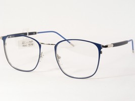 So 934A Blue / Silver Unique Rare Eyeglasses Glasses Metal Frame 52-20-145mm - £32.84 GBP