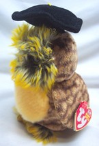 Ty Beanie Babies Smartest Owl Class Of 2003 Graduate 6&quot; Plush Stuffed Animal New - £11.65 GBP