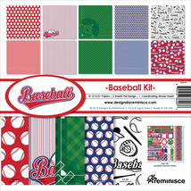 Reminisce Collection Kit 12&quot;X12&quot;-Baseball - £16.07 GBP