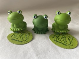 Vintage 4M2U &quot;Be My Frog Prince&quot; Miniature Frog Decoration 3 Pcs - e782 - $2.77