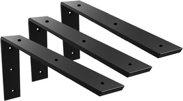 3 Pack Countertop Support Bracket 14x6x2.5 Heavy Duty 3/8&quot; Black for Gra... - $801.39 MXN