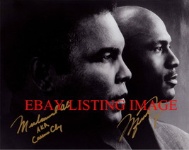 Muhammad Ali And Michael Jordan Signed Auto 8x10 Rp Photo The Greatest Athletes - £14.37 GBP