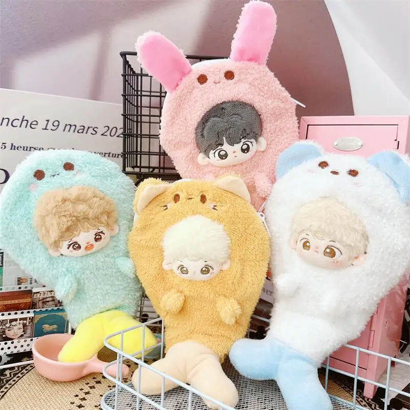 Kawaii Fluffy Animals Clothes Bear Bunny Dinosaur Cat Coat Keychain Bag ... - $11.75