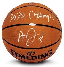 ANTHONY DAVIS Autographed &quot;2020 Champs&quot; Lakers Official NBA Basketball UDA  - $895.50