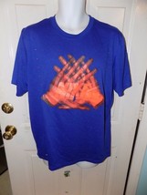 Nike Dri-Fit Blue T-Shirt X-ray Radiograph Receiver&#39;s Hands Image Size L... - £14.35 GBP