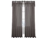 Allen + Roth Grey Light Filtering Tie Top Single Curtain Panel, 95&quot;L x 50&quot;W - $25.73