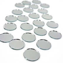 24 rOund MIRRORS 1&quot; inch diameter Circle Shape circular Real GLASS MIRRO... - $431.15 MXN