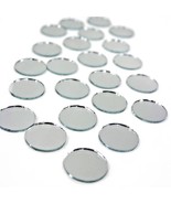 24 rOund MIRRORS 1&quot; inch diameter Circle Shape circular Real GLASS MIRRO... - $431.15 MXN