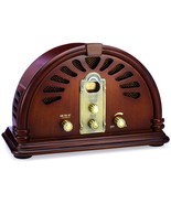 Classic Vintage Retro Style Am/Fm Radio With Bluetooth - Handmade Wooden... - £131.53 GBP