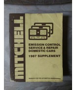 Mitchell 1987 Supplement Emission Control Service &amp; Repair Domestic Cars... - £15.56 GBP