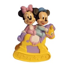 VTG Disney Musical Rocking Horse Baby Mickey Minnie Mouse ARCO Wish Upon a Star - $13.07