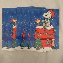 Peanuts Snoopy &amp; Woodstock Dog House Merry Christmas Gift Presents Hallmark Card - £19.31 GBP