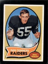1970 Topps #6 Dan Conners Vg+ (Rc) Raiders Nicely Centered *XR27510 - £1.94 GBP