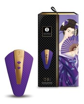 Shunga Obi Intimate Massager Multispeed Rechargeable Purple - $56.00