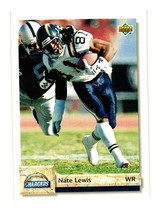 1992 Upper Deck #440 Nate Lewis San Diego Chargers - £3.92 GBP