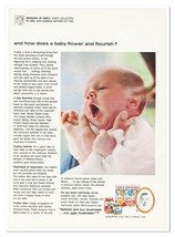 Print Ad Mrs. Dan Gerber How Does Baby Flourish Vintage 1963 Advertisement - $9.70