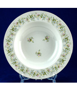 Johann Haviland Forever Spring 8&quot; Platinum Rimmed Soup Bowl New China - $7.50