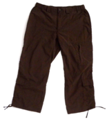 The North Face Women Nylon Capri Hiking Pants Size L Brown - £15.82 GBP