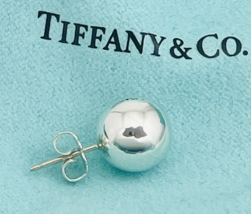 Tiffany Bead Earring Single Replacement Lost Silver Ball HardWear Stud 10mm - £98.32 GBP