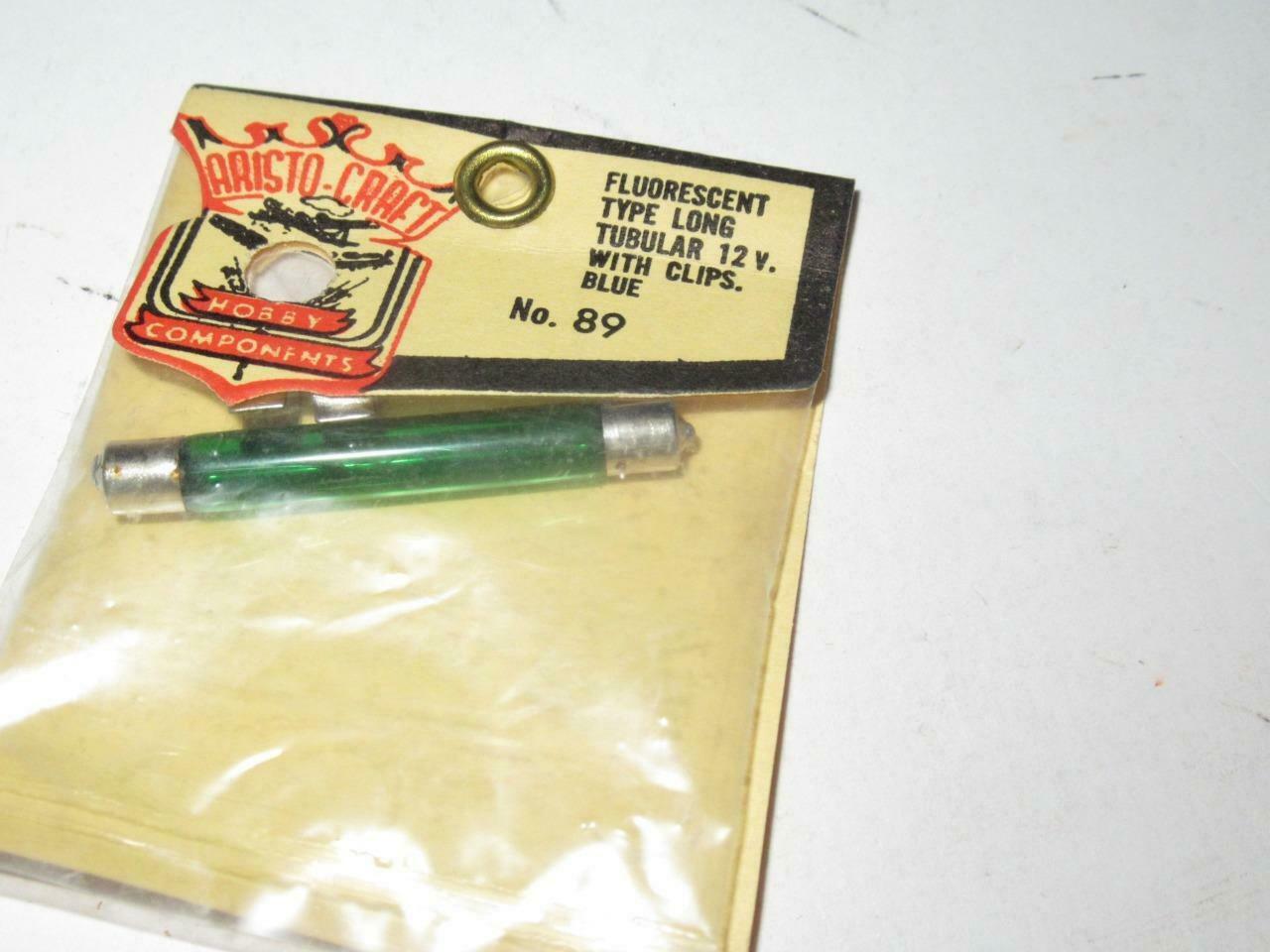 HO TRAINS ARISTOCRAFT #89 BLUE FLUORESCENT TYPE 12V- NEW OLD STOCK- S31J - $2.35