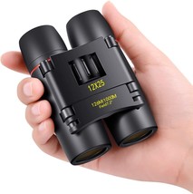 POLDR 12X25 Small Pocket Binoculars Compact Adults,Mini Kids Binoculars Boys for - £31.89 GBP